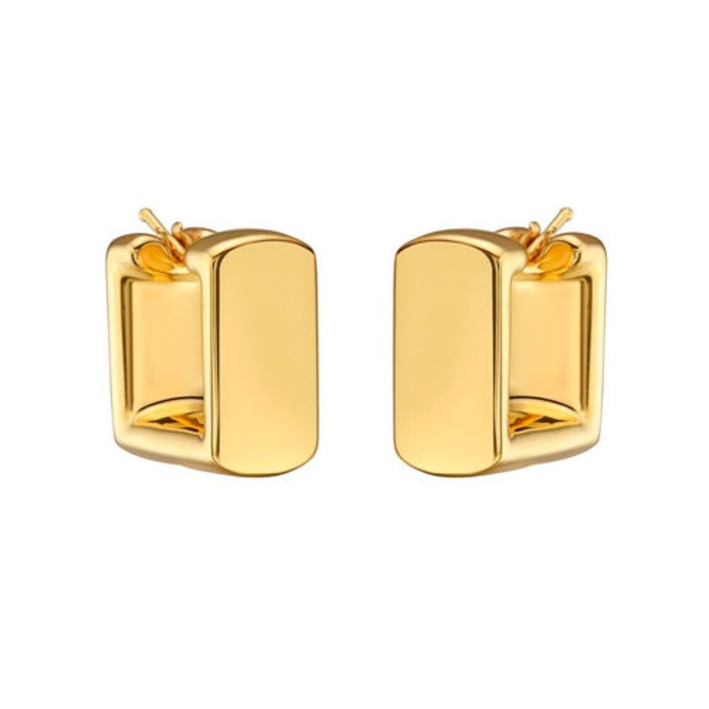 Polished Rectangular 14k (Or 18k Upon Request) Ye… - image 1